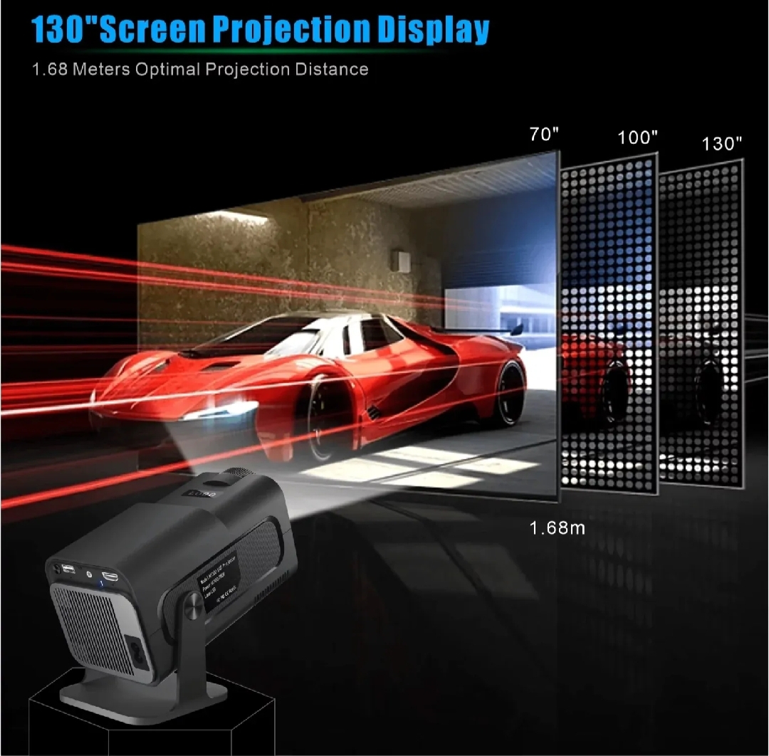 130 inch screen projection display